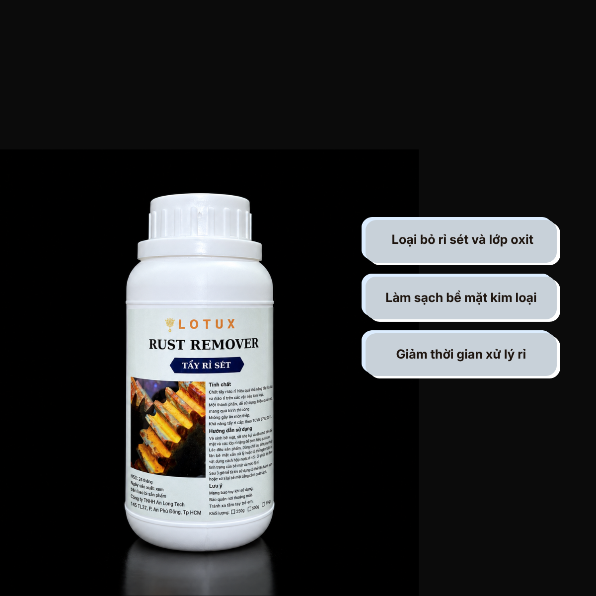 Nước tẩy rỉ sét Lotux RUST REMOVER