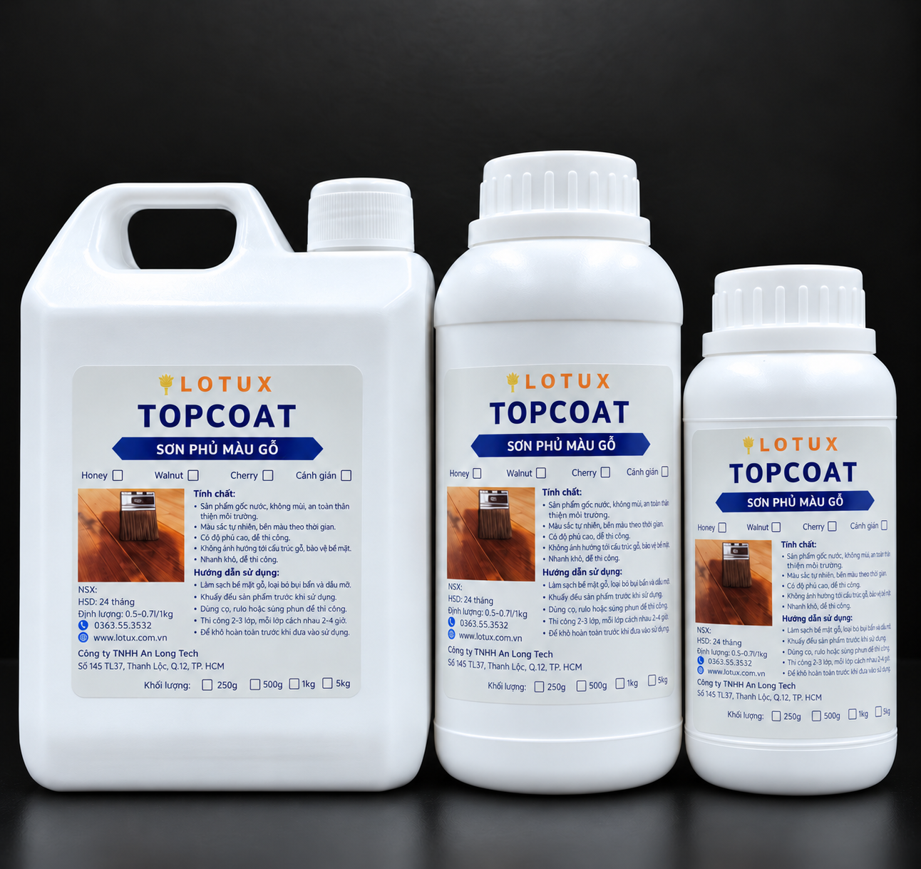 Sơn phủ màu gỗ Lotux TopCoat