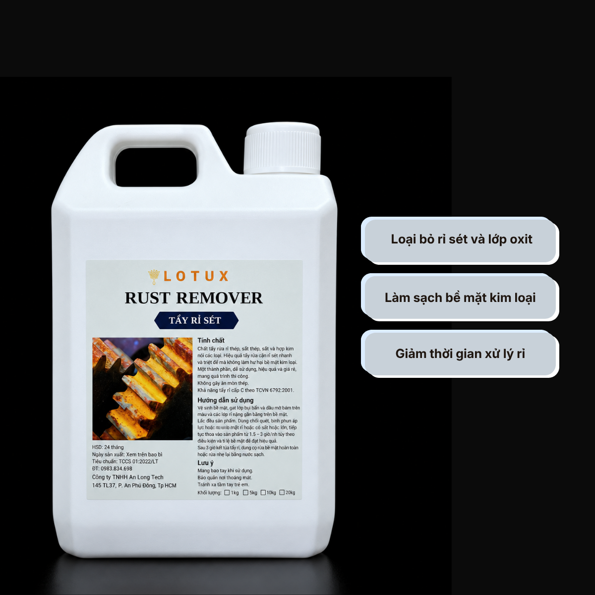 Nước tẩy rỉ sét Lotux RUST REMOVER