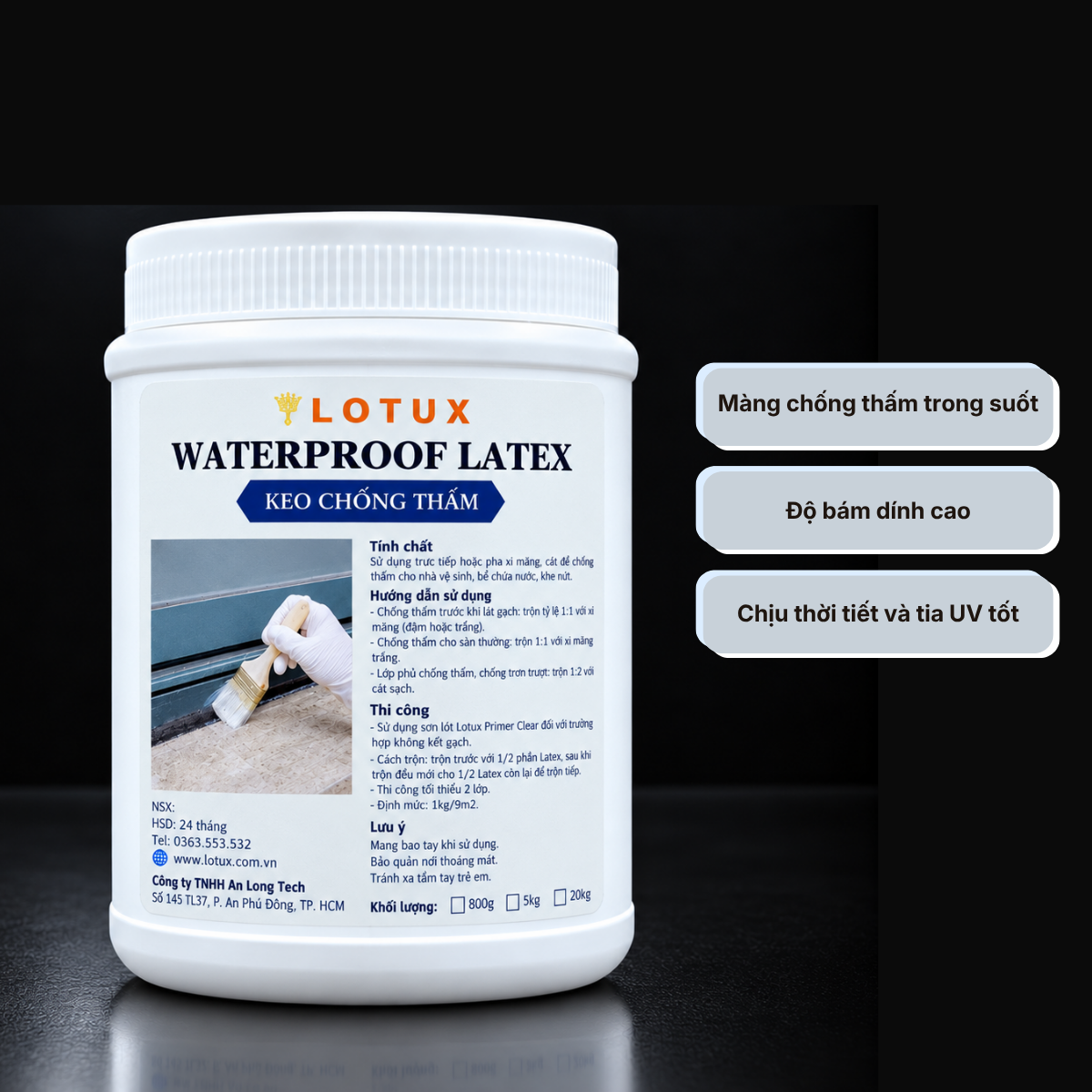 Keo chống thấm Lotux Waterproof Latex