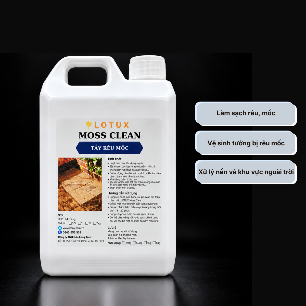 Nước tẩy mốc Lotux Moss Clean