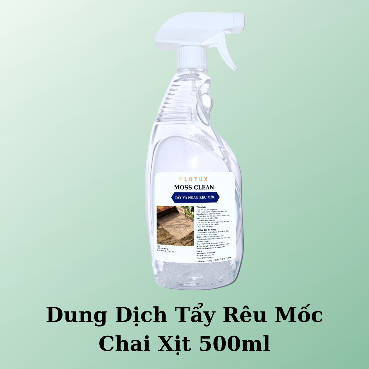 LOTUX MOSS CLEAN Dung Dịch Tẩy Rêu Mốc