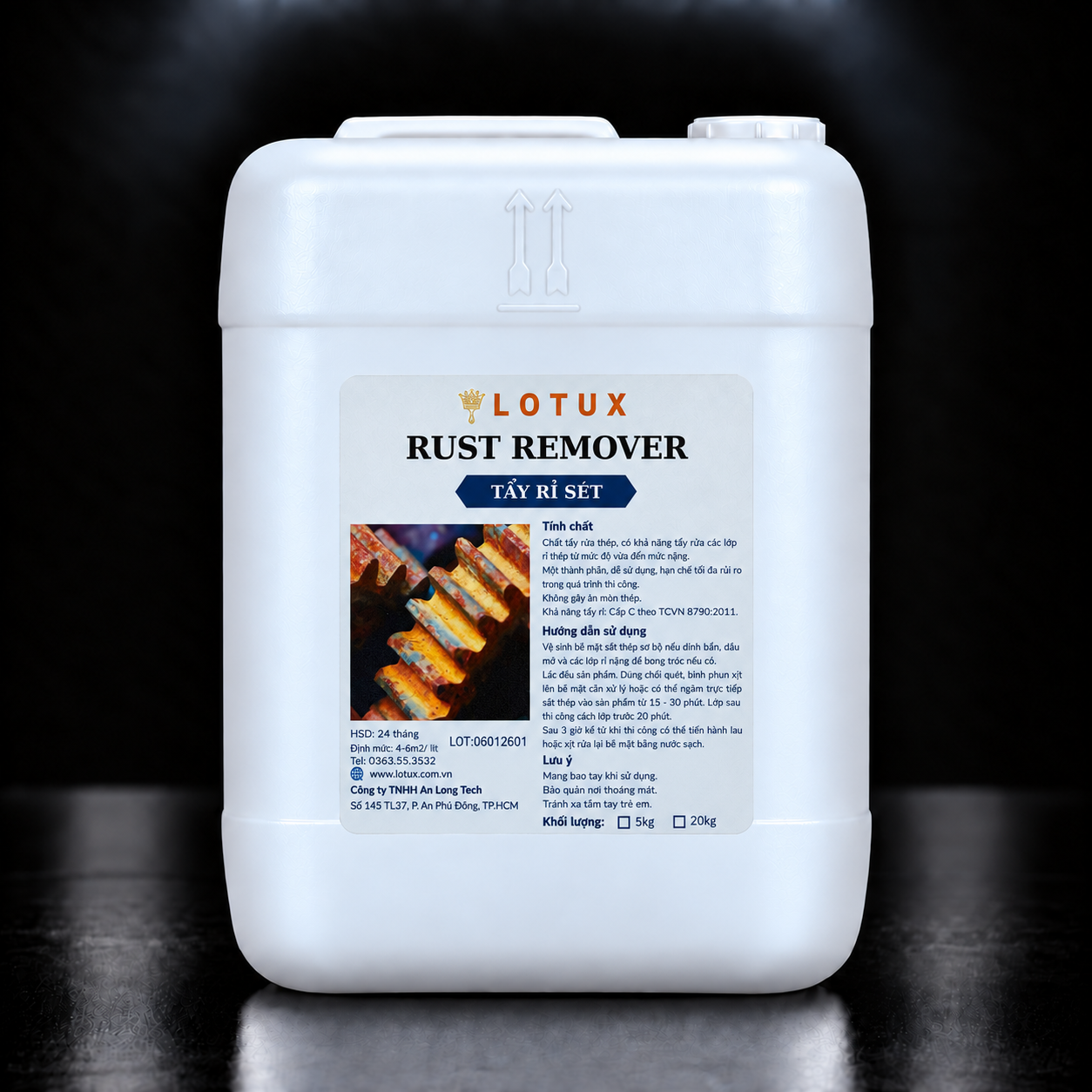Tẩy Rỉ Sét Lotux Rust Remover Can 5kg- Can 20kg