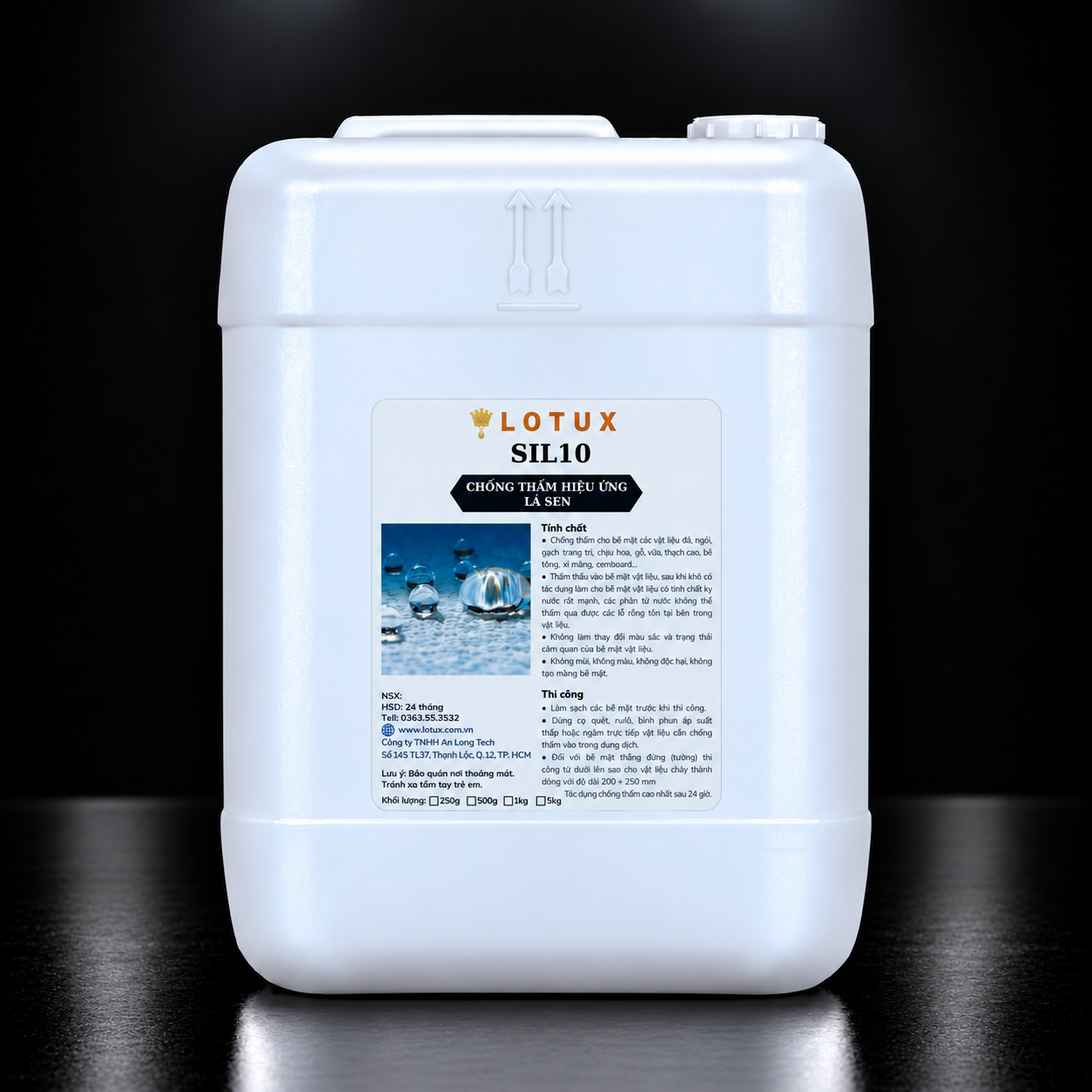 Chống Thấm Hiệu Ứng Lá Sen Lotux Sil10 Can 5kg - Can 20kg