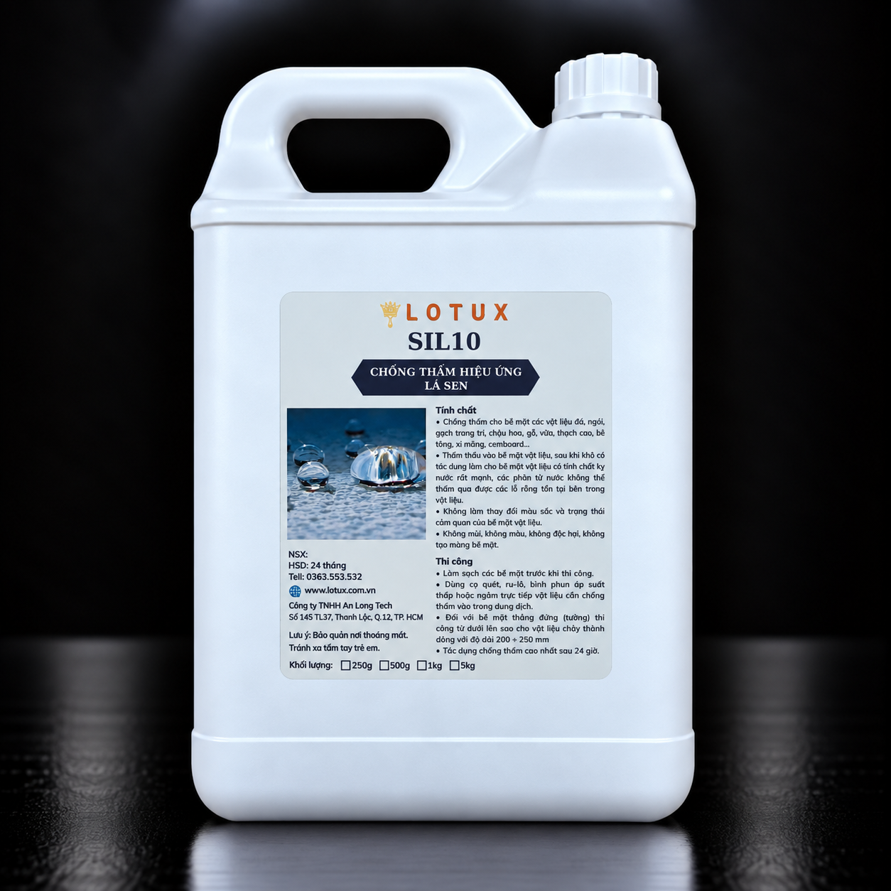 Chống Thấm Hiệu Ứng Lá Sen Lotux Sil10 Can 5kg - Can 20kg