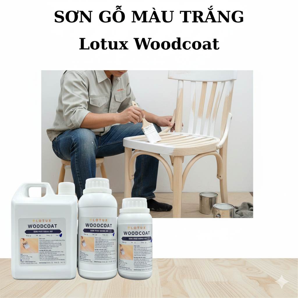 Mẹo tránh hiện tượng ngả vàng khi sơn gỗ màu trắng