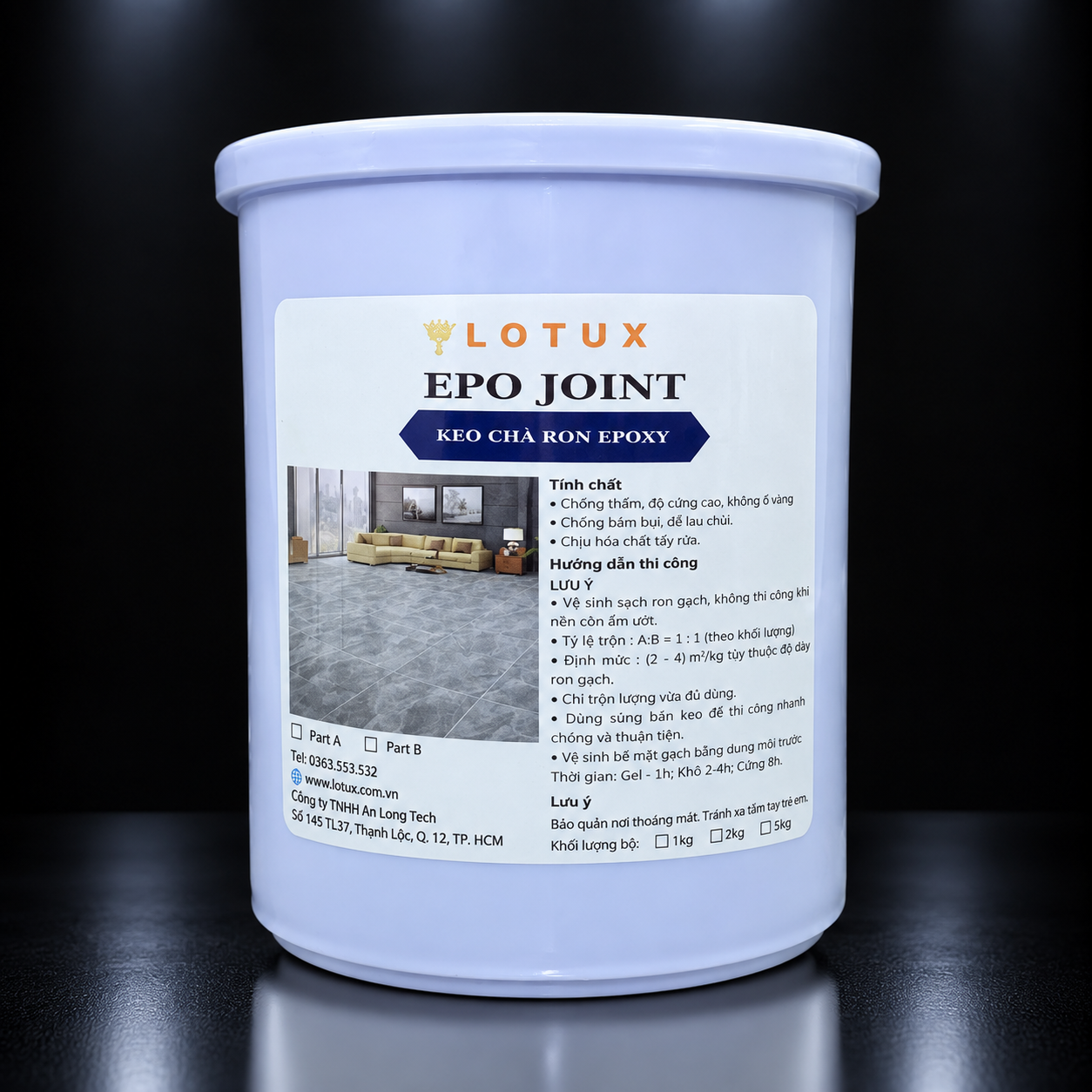 Keo Chà Ron Epoxy Lotux Epo Joint