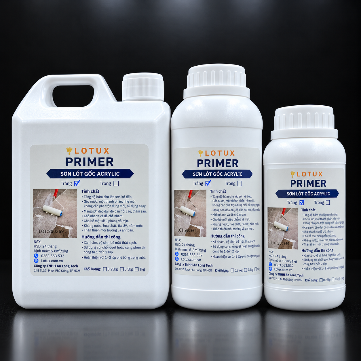 Sơn lót gỗ gốc Acrylic Lotux Primer
