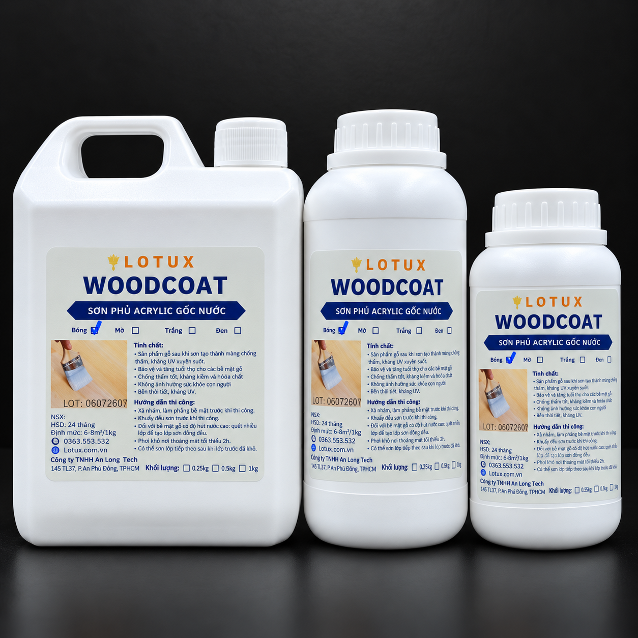 Sơn phủ gốc Acrylic gốc nước Lotux WoodCoat